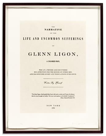 LIGON, GLENN. Narratives.